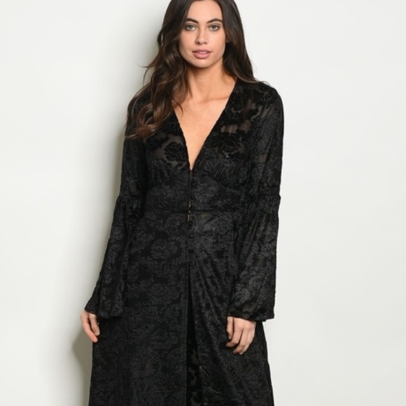 Black Velvet Jacket - Picture 2 of 2